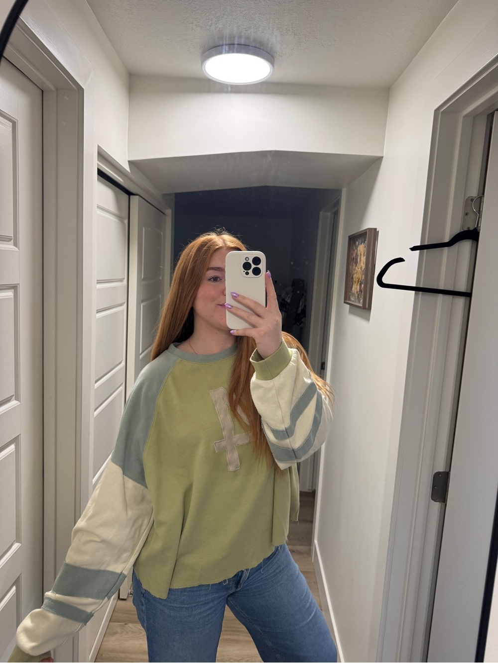 Roolee Long Sleeve Colorblock Number Tee - Picture 5 of 5